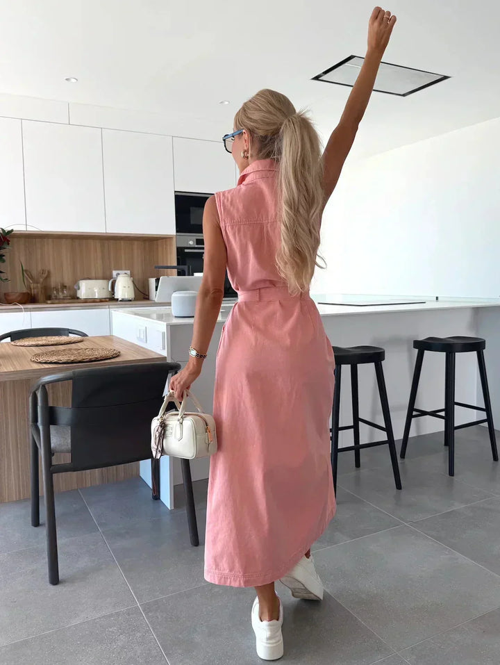 Elowen | Denim Maxi Dress