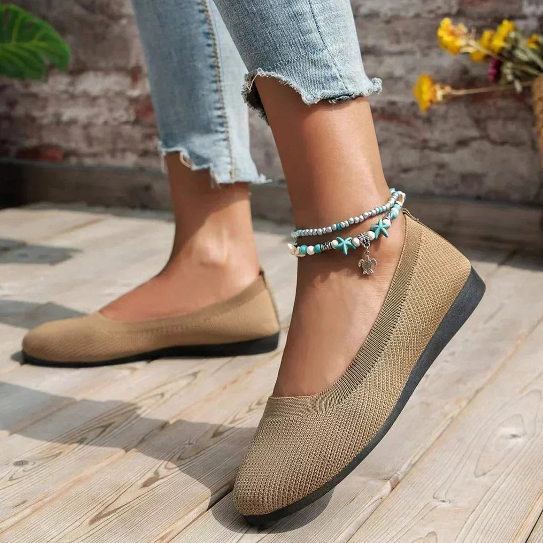 Seraphina | Knit Ballerina Flats