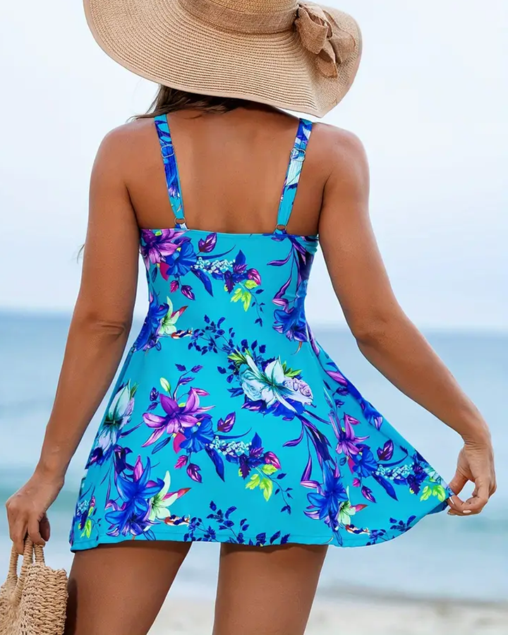 Isolde | Floral Print Tankini