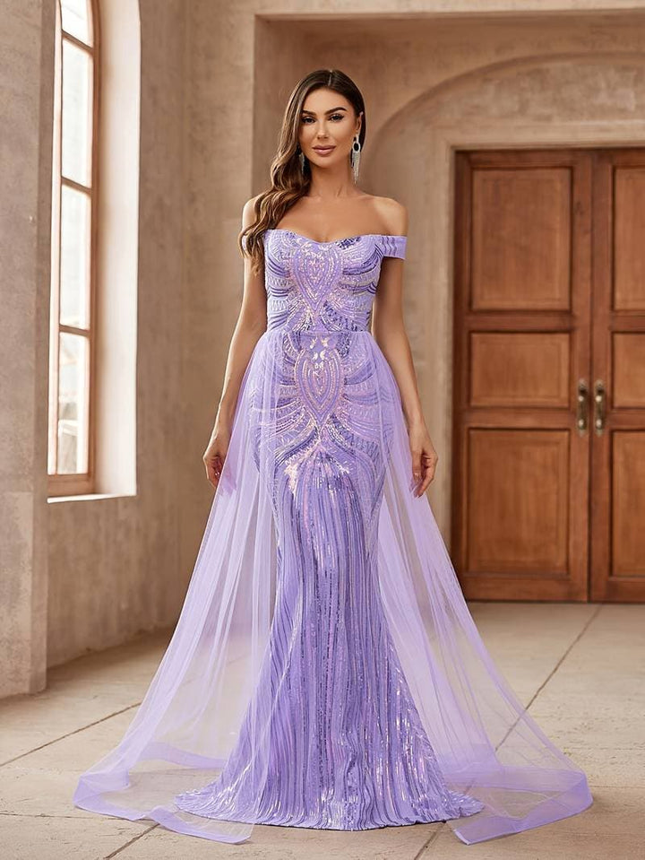 Sylvia | Off-Shoulder Evening Dress