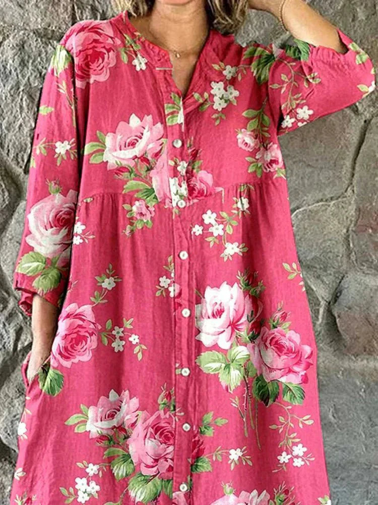 Monica Secrets | Art Floral Dress