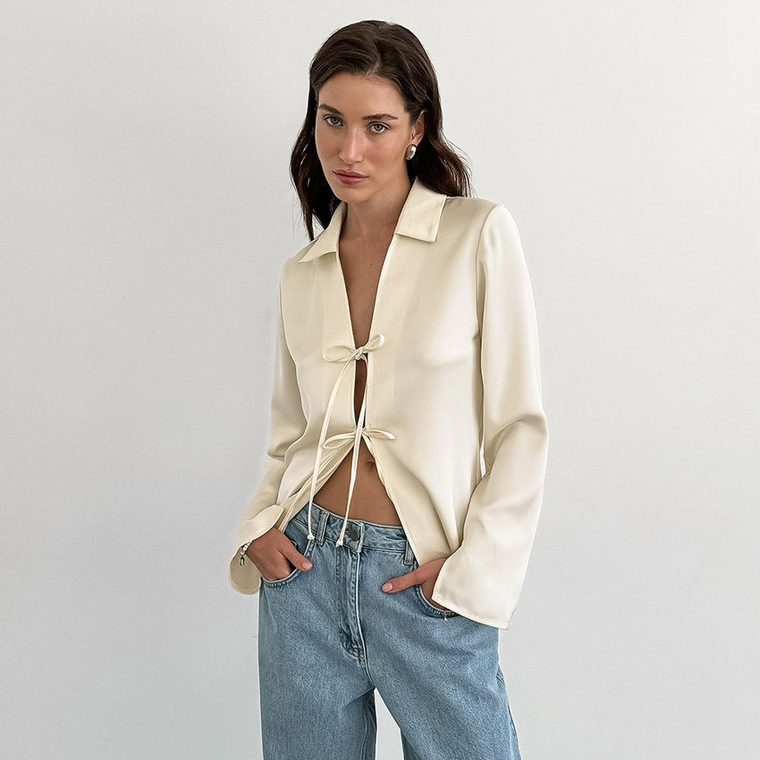 Monica Secrets | Satin Blouse
