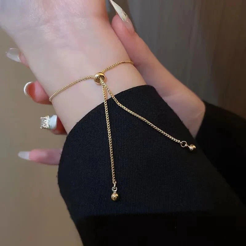 Adjustable Lucky Four Leaf Clover Bracelet