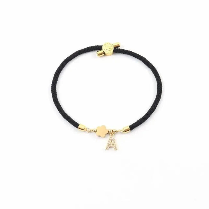Adjustable Shape Letter Initial Bracelets