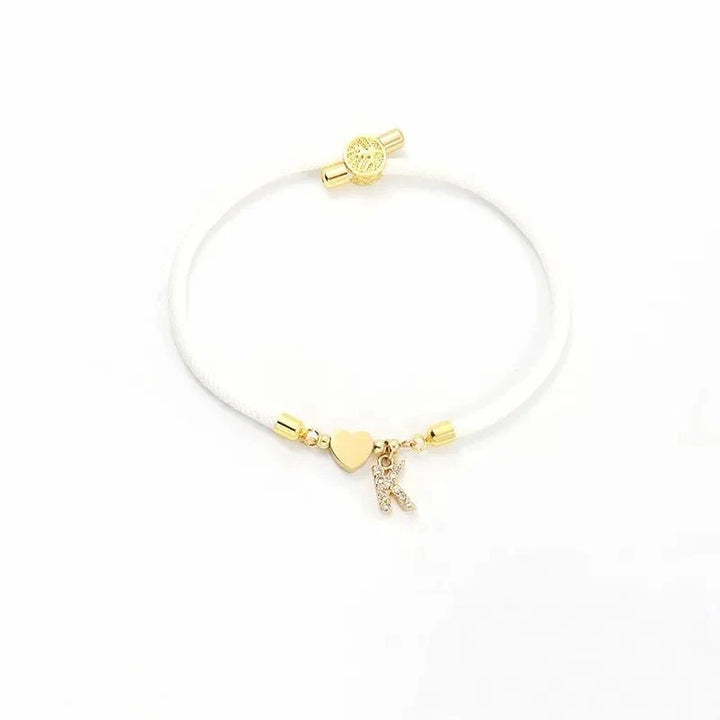 Adjustable Shape Letter Initial Bracelets