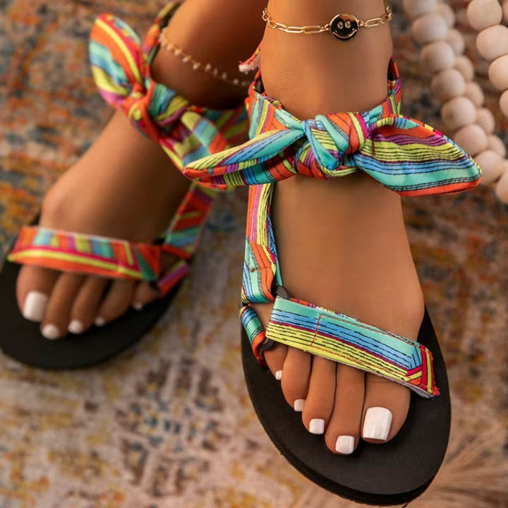 Monica Secrets | Boho-Wrap Sandal