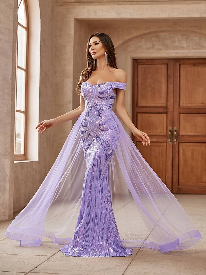 Sylvia | Off-Shoulder Evening Dress