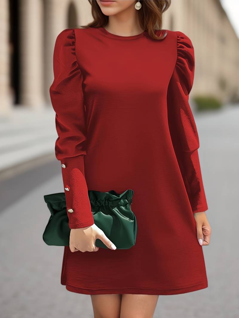 Isolde | A-Line Long Sleeve Dress
