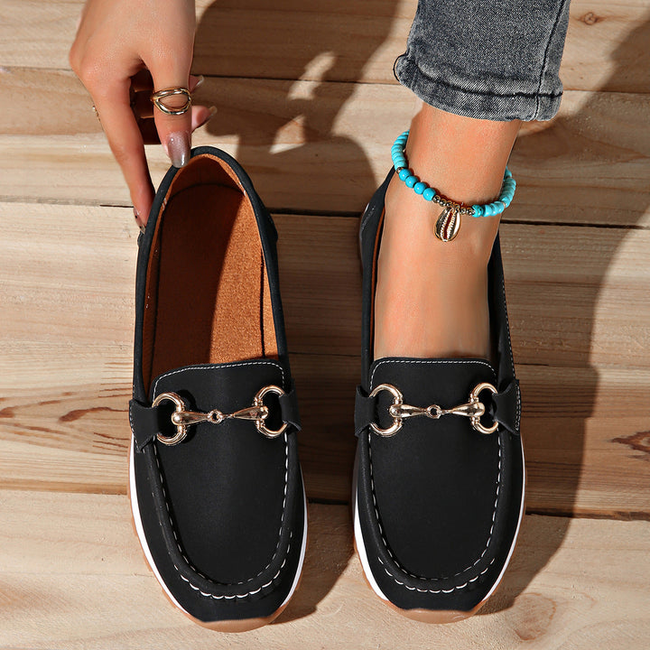 Monica Secrets | Flat Buckle Loafers