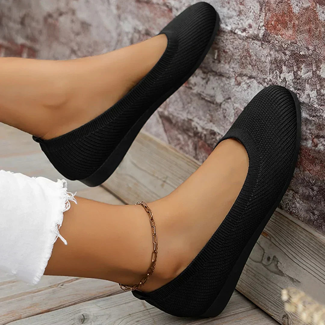 Seraphina | Knit Ballerina Flats