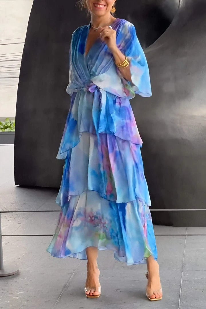 Amara | Tiered Chiffon Dress