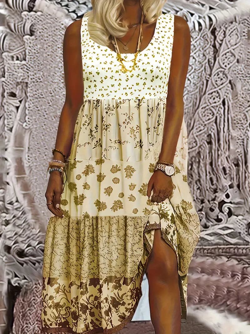 Mireille | Sleeveless Bohemian Dress