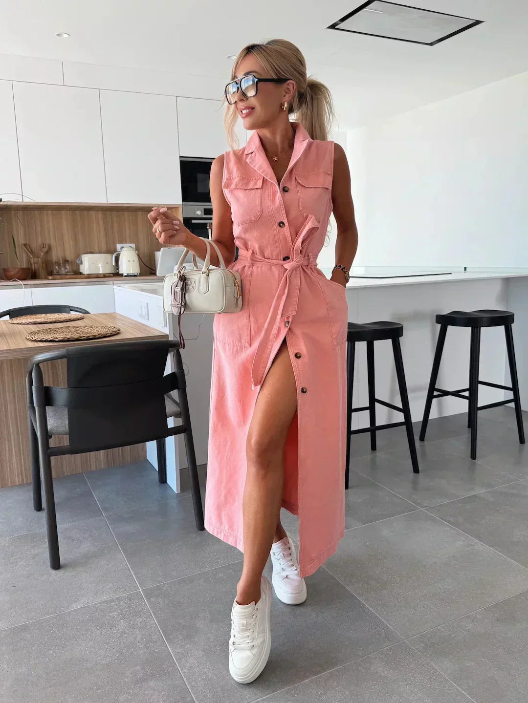 Elowen | Denim Maxi Dress