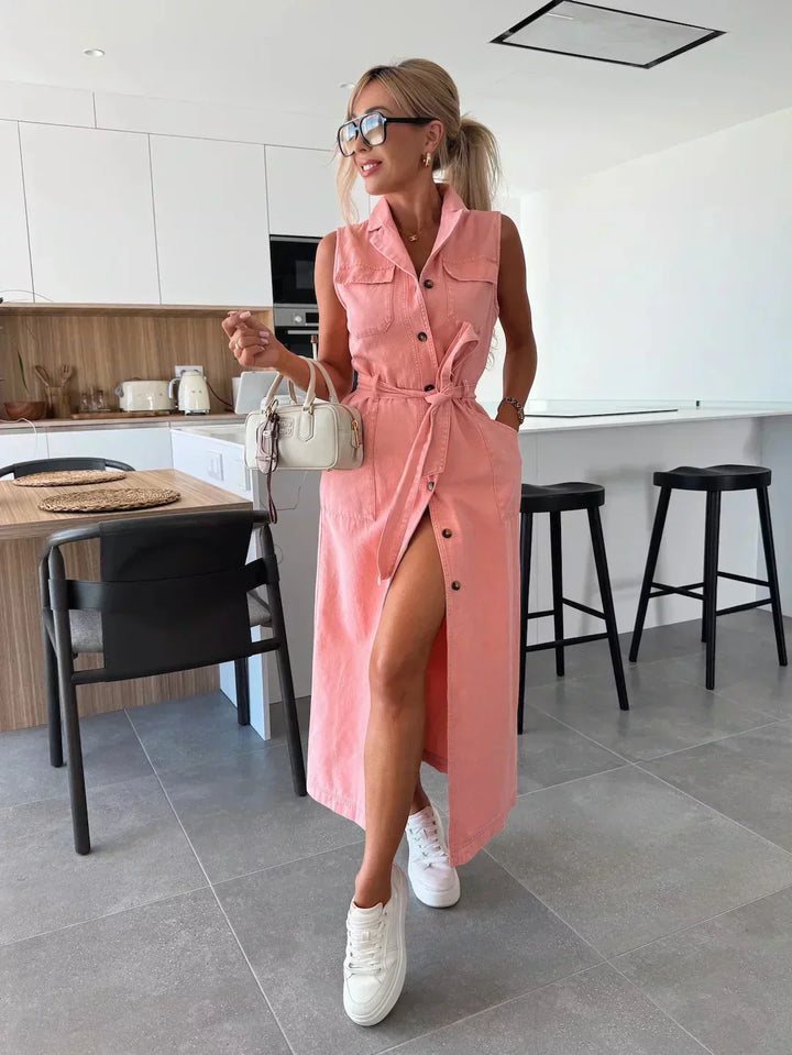 Elowen | Denim Maxi Dress