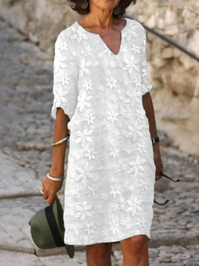 Lena | V-Neck Lace Dress