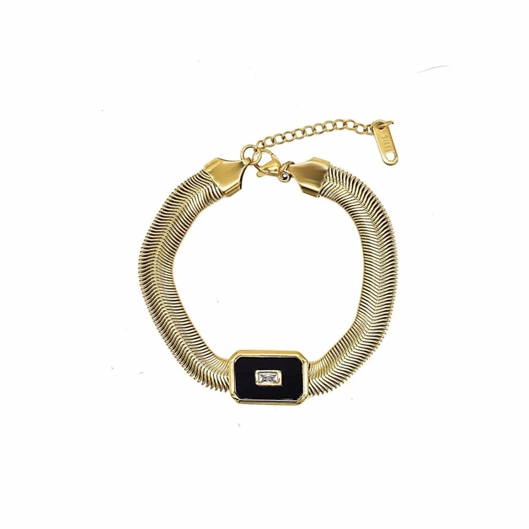 Chunky Chain & Herringbone Bracelets