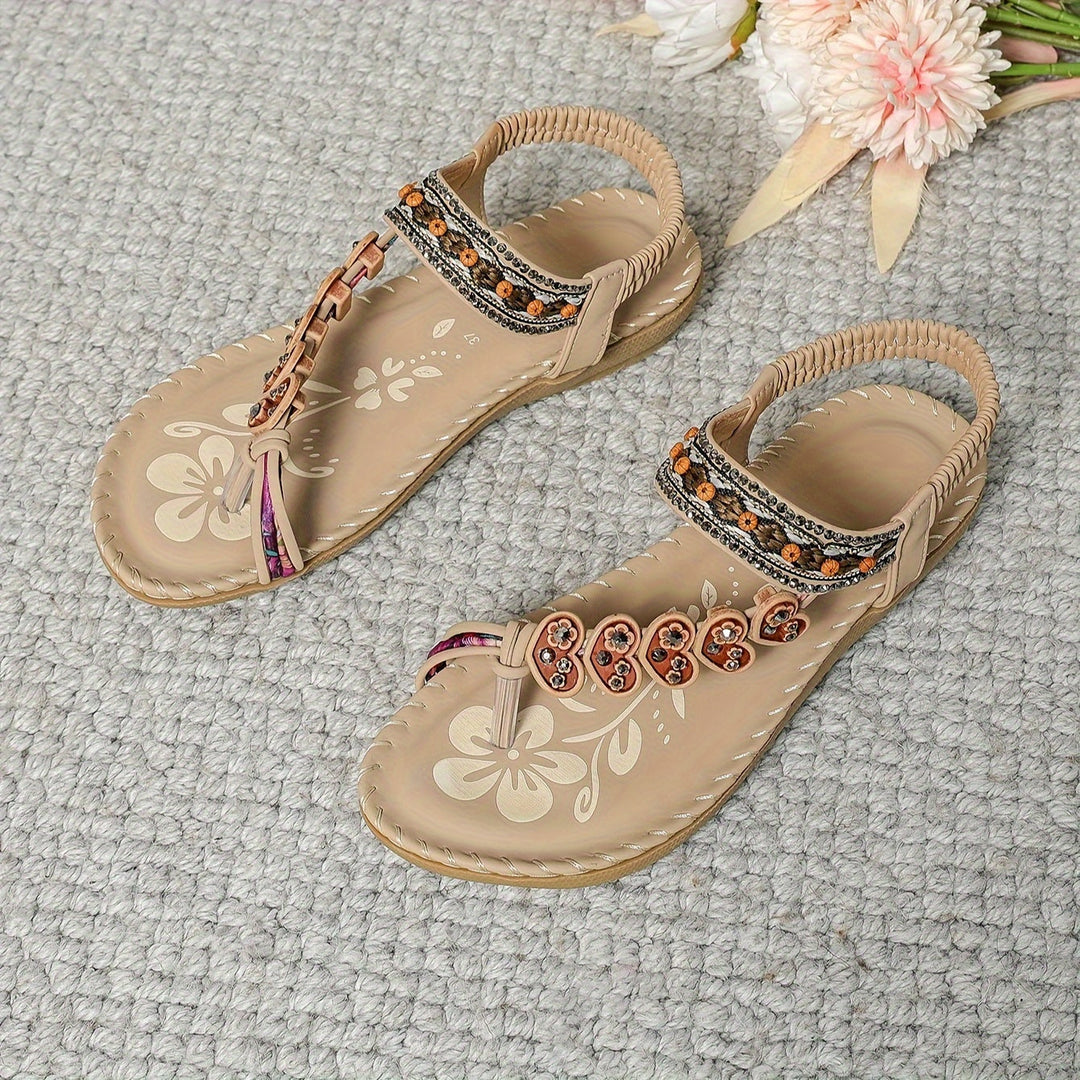 Monica Secrets | Beaded Comfort Sandals
