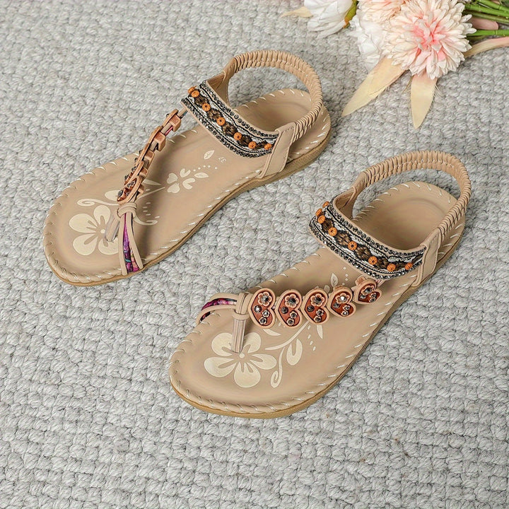 Monica Secrets | Beaded Comfort Sandals