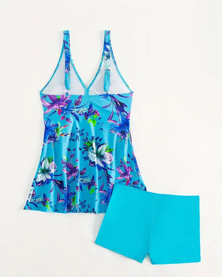 Isolde | Floral Print Tankini