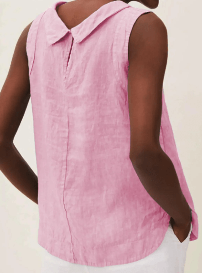Elara | Linen Short-sleeved Blouse