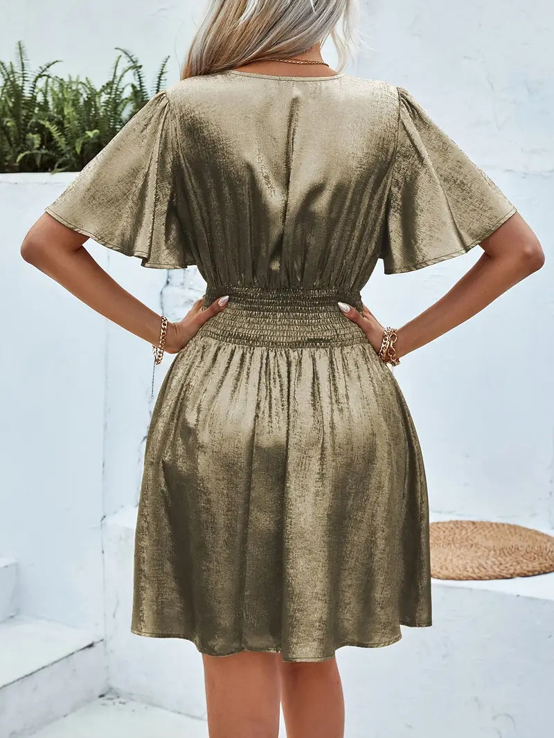 Lila | V-Neck Flare Dress