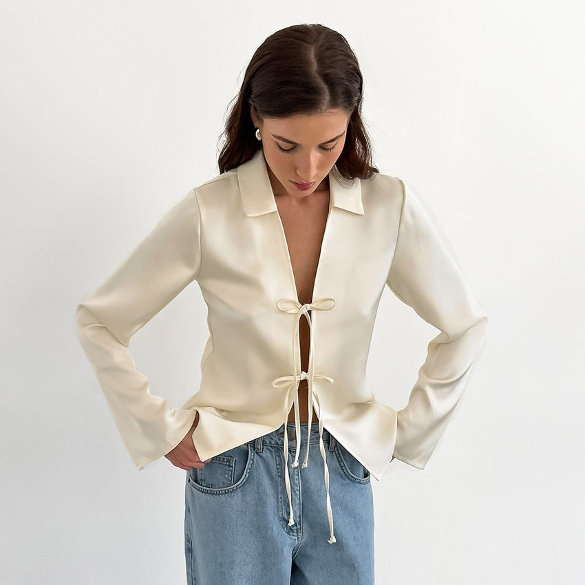 Monica Secrets | Satin Blouse