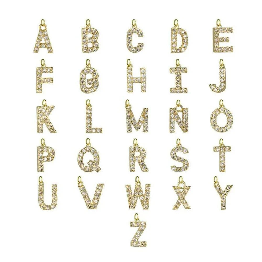 Dainty Beaded Chain Initial Necklace