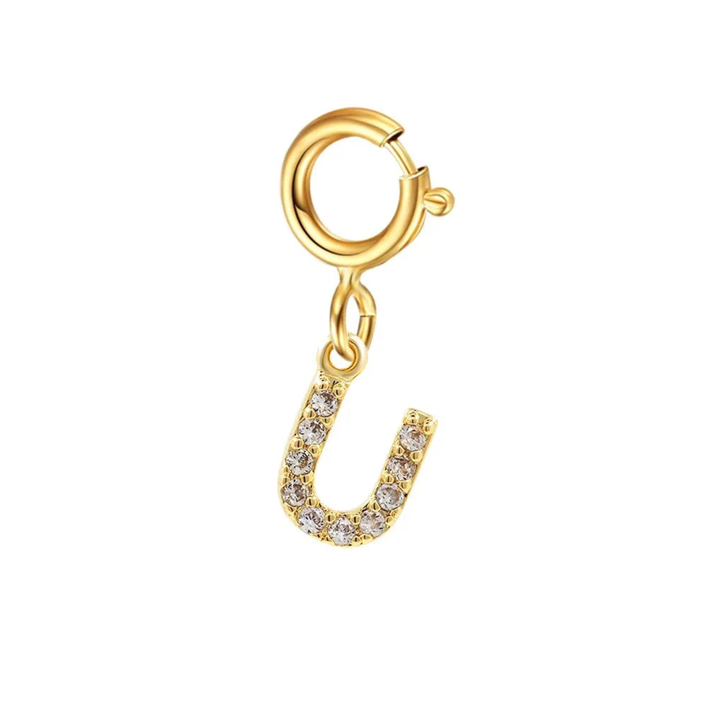 Dainty Cuban Figaro Chain Letter Initial Bracelet