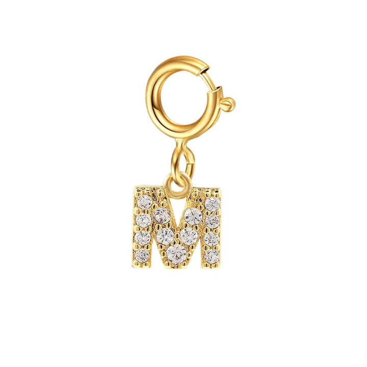 Dainty Cuban Figaro Chain Letter Initial Bracelet