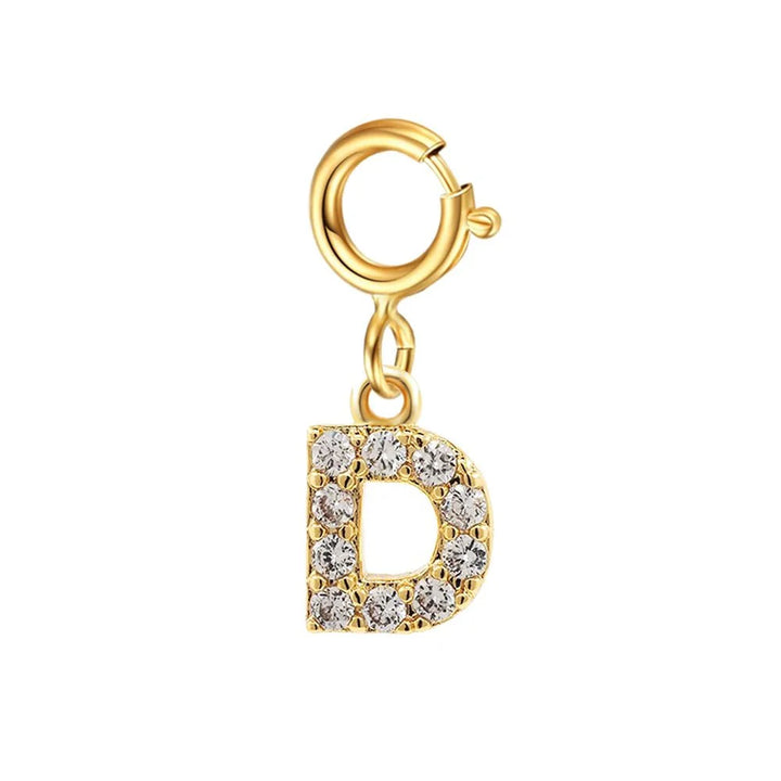 Dainty Cuban Figaro Chain Letter Initial Bracelet