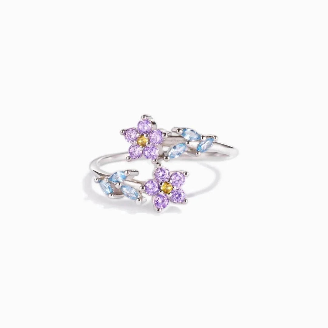 Dainty Forget-Me-Nots Floral Ring