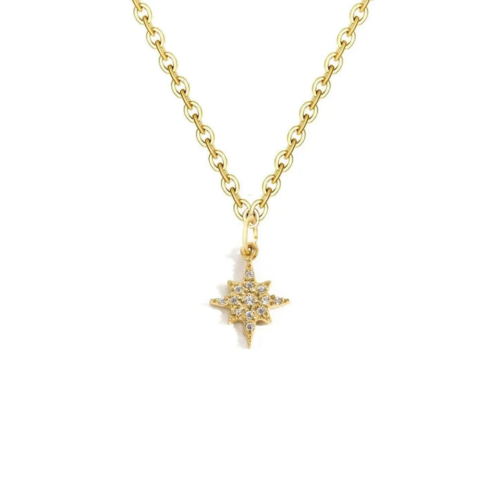 Dainty Zircon Letter Initial, Number, Symbol Chain Necklace