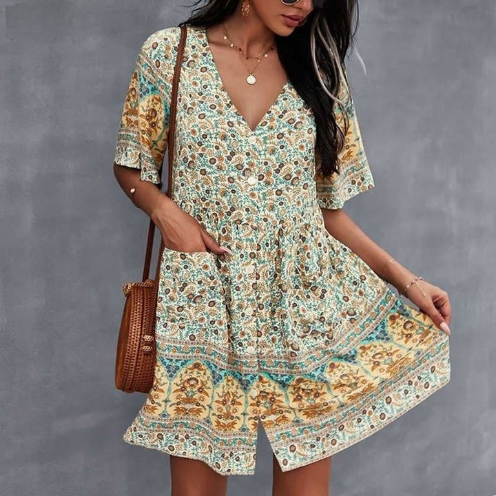 Isolde | V-Neck Dress