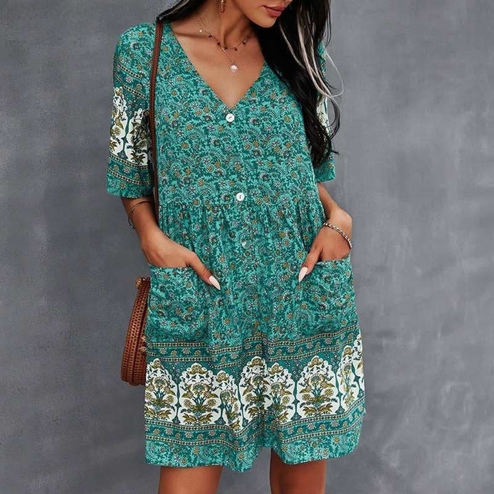Isolde | V-Neck Dress