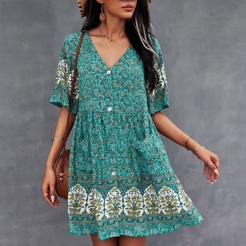 Isolde | V-Neck Dress