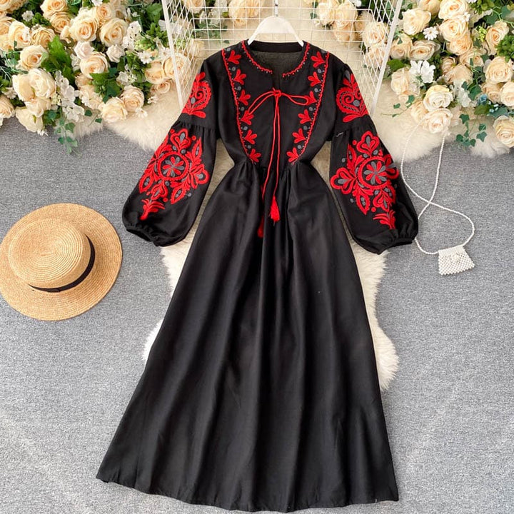 Clara | Long-Sleeved A-Line Dress