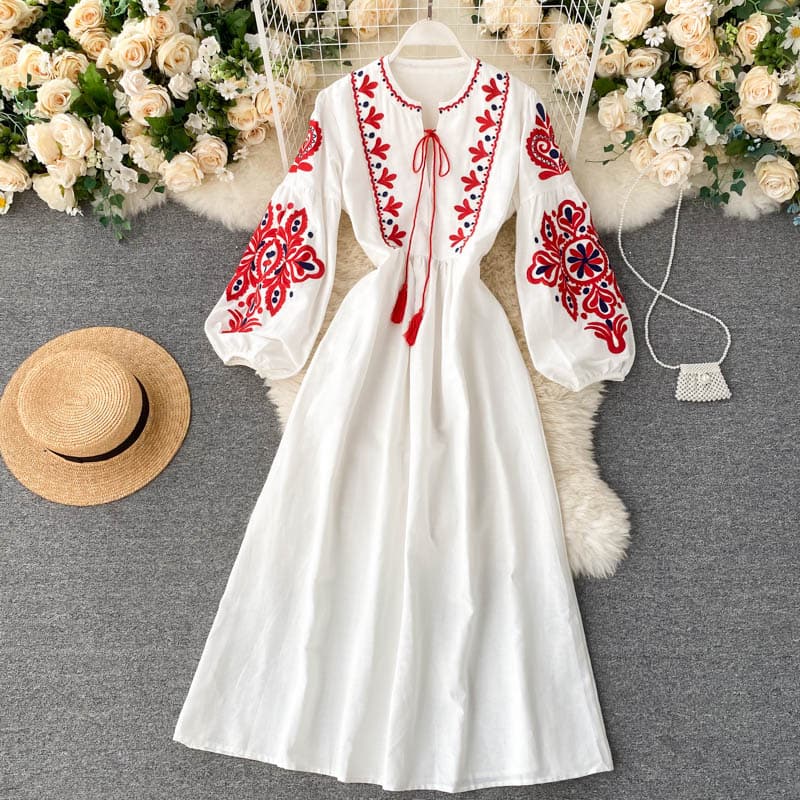 Clara | Long-Sleeved A-Line Dress