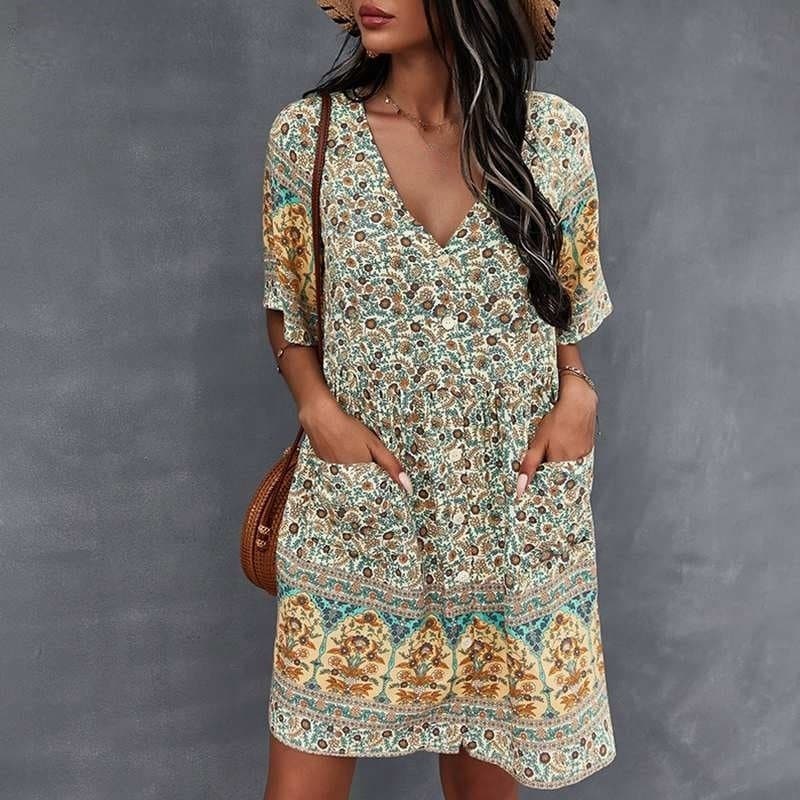 Isolde | V-Neck Dress