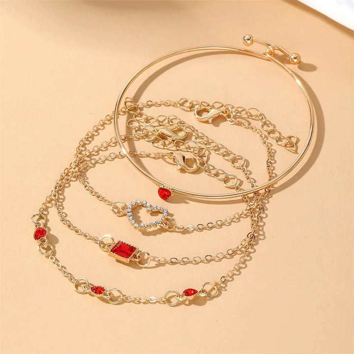 Diamond Statement Bracelet Stacks