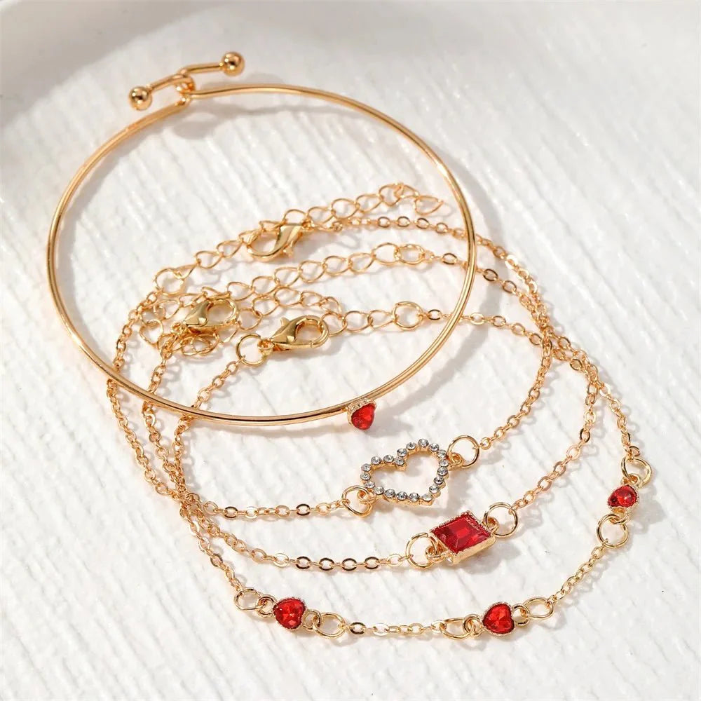 Diamond Statement Bracelet Stacks