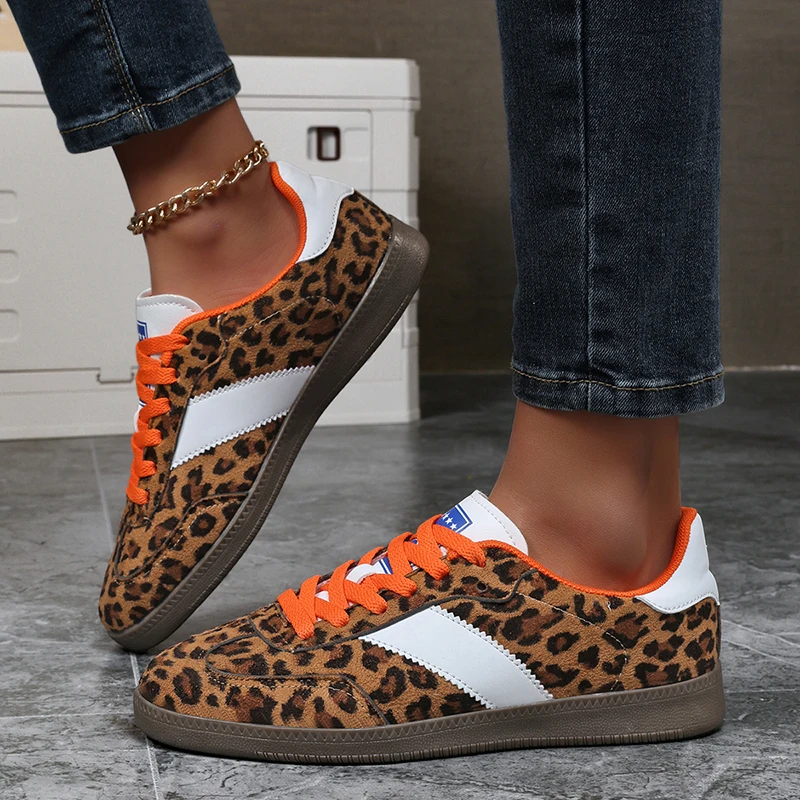 Monica Secrets | Suede Leopard Sneaker