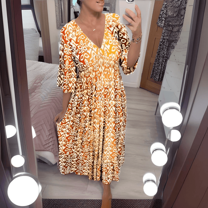 Iliana | Printed Maxi Dress