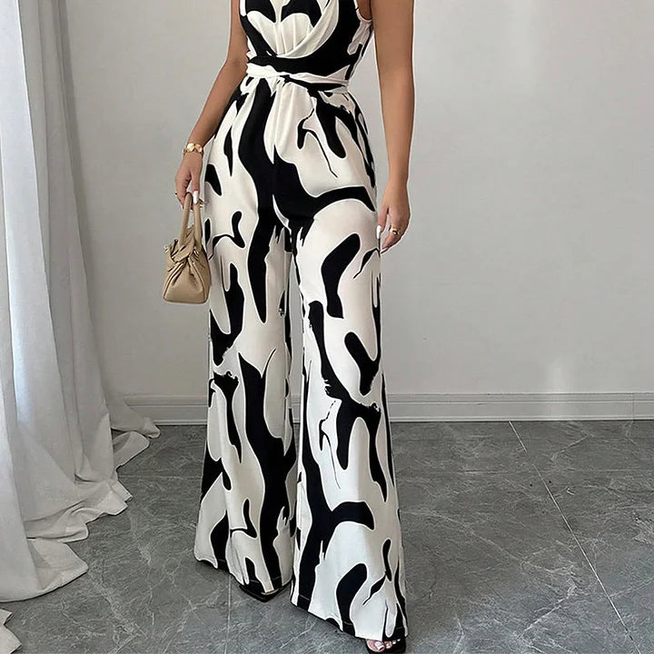 Monica Secrets | Elegant Backless Jumpsuit