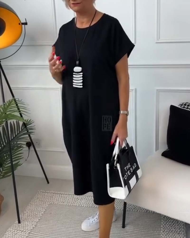 Monica Secrets | Stylish Short Sleeved Dress