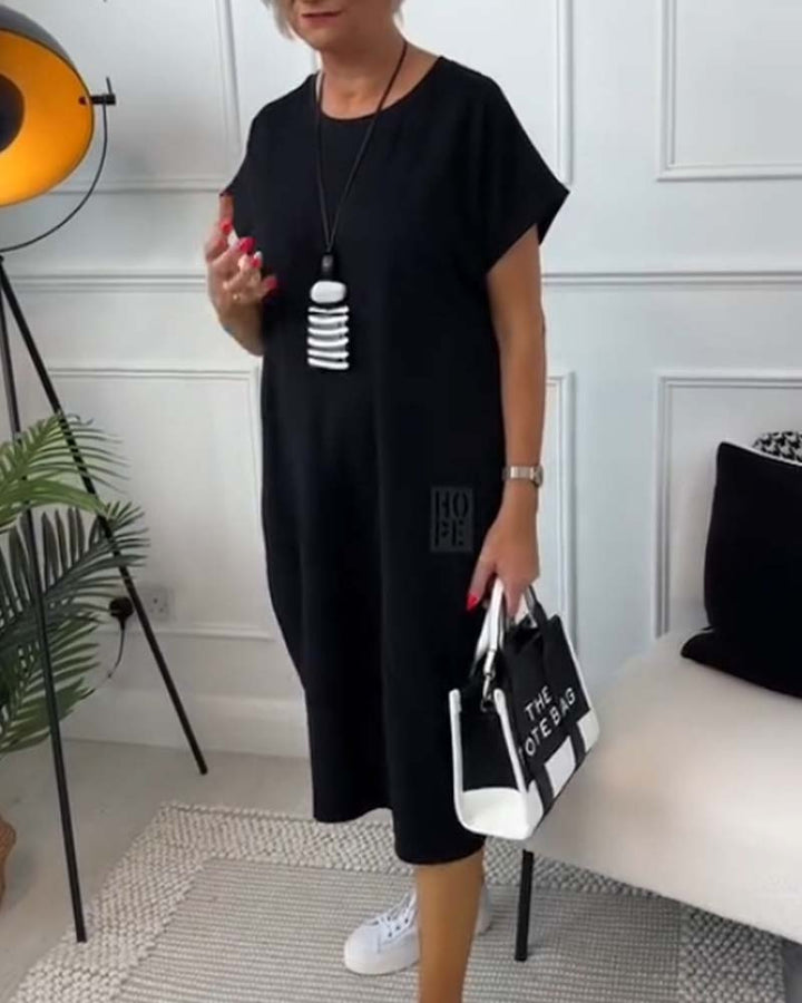 Monica Secrets | Stylish Short Sleeved Dress