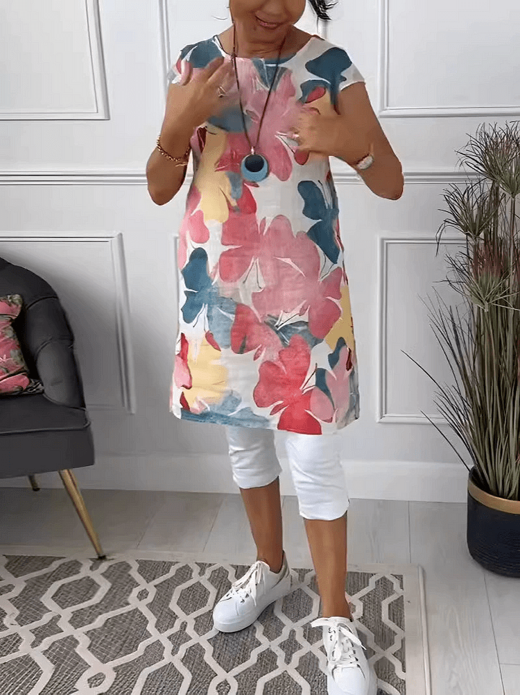 Elysia | Floral Midi Dress