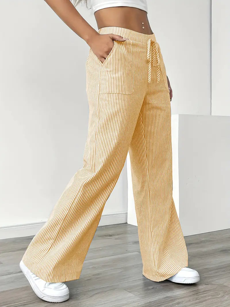 Clara | Relaxed Stripe Pants