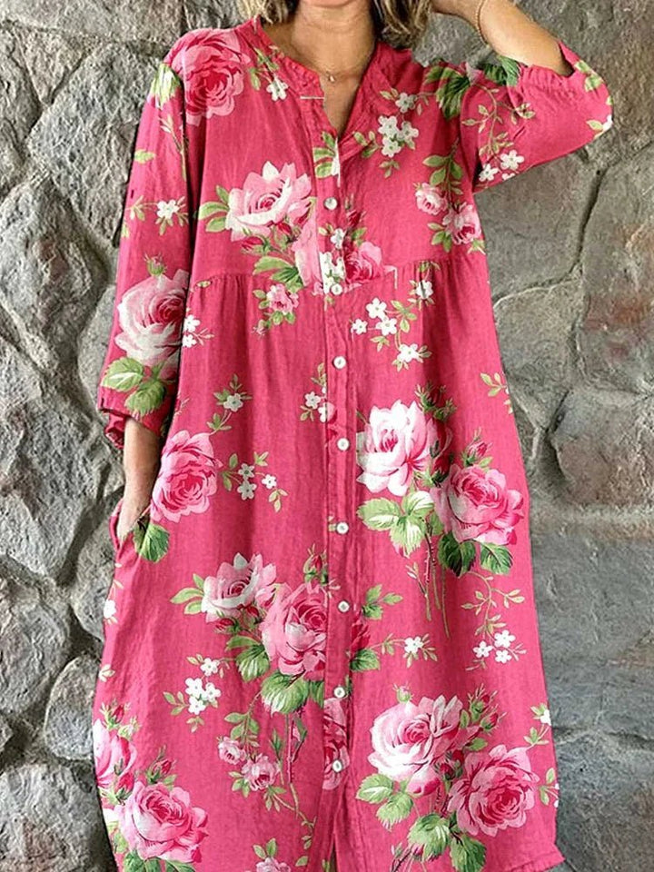 Monica Secrets | Art Floral Dress