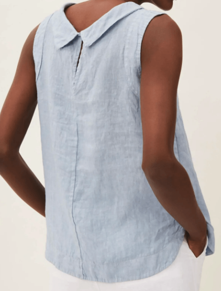 Elara | Linen Short-sleeved Blouse