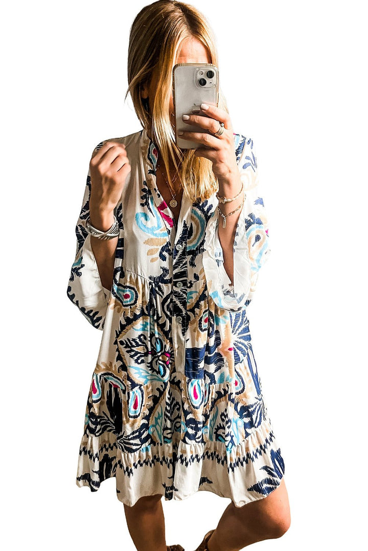 Elena | Tribal Mini Dress